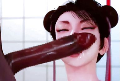 Chun-Li and the big black cock - Hentai 3d 48