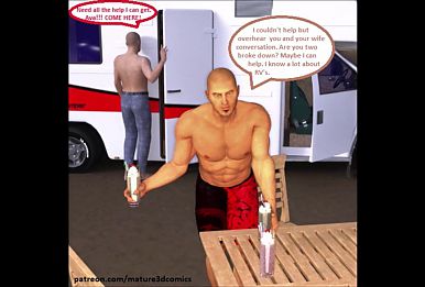 3D Comic: Cuckold Wife Fucks Stranger Intensely