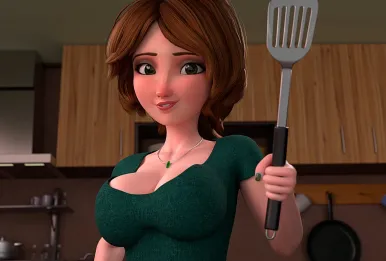 Aunt Cass Bends Over for Big Creampie