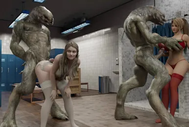 Half-Life aliens twin girls twin guys orgy